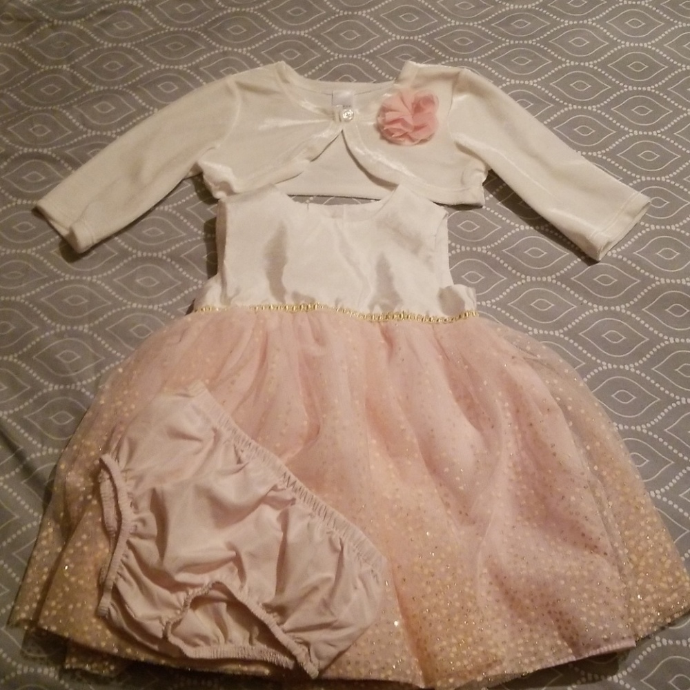 Blush and Ivory Formal Dress